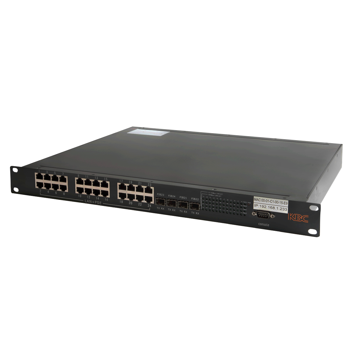 The KBC ESMGS24-P4 series is a high performance 24 port, industrial